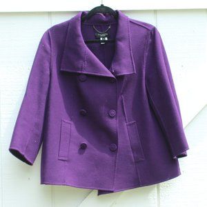 Talbots Purple Wool Coat